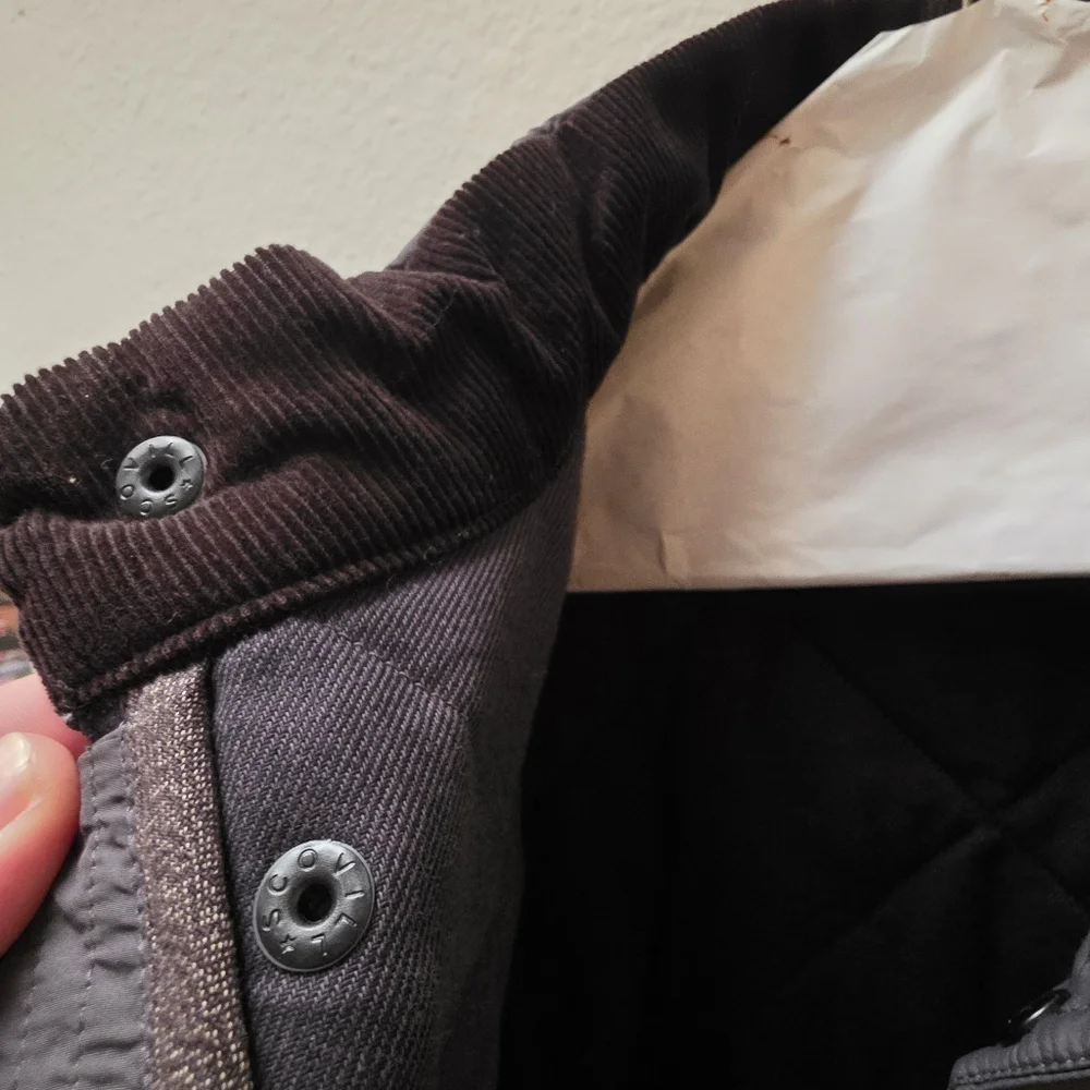 J Crew Men's Quilted Gray Jacket Xs - Picture 4 of 6